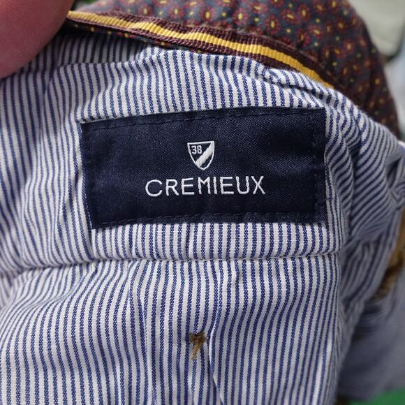 DANIEL CREMIEUX NEWPORT BROWN CORDUROY PANTS MENS SIZE 38X30 - Picture 7 of 8